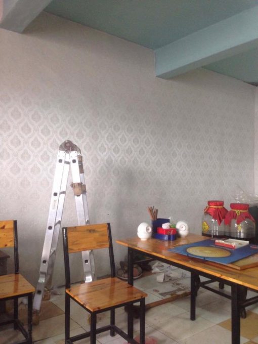 Công trình thi công Giấy dán tường tại Nhà hàng Chung Cửa Bắc Hà Nội